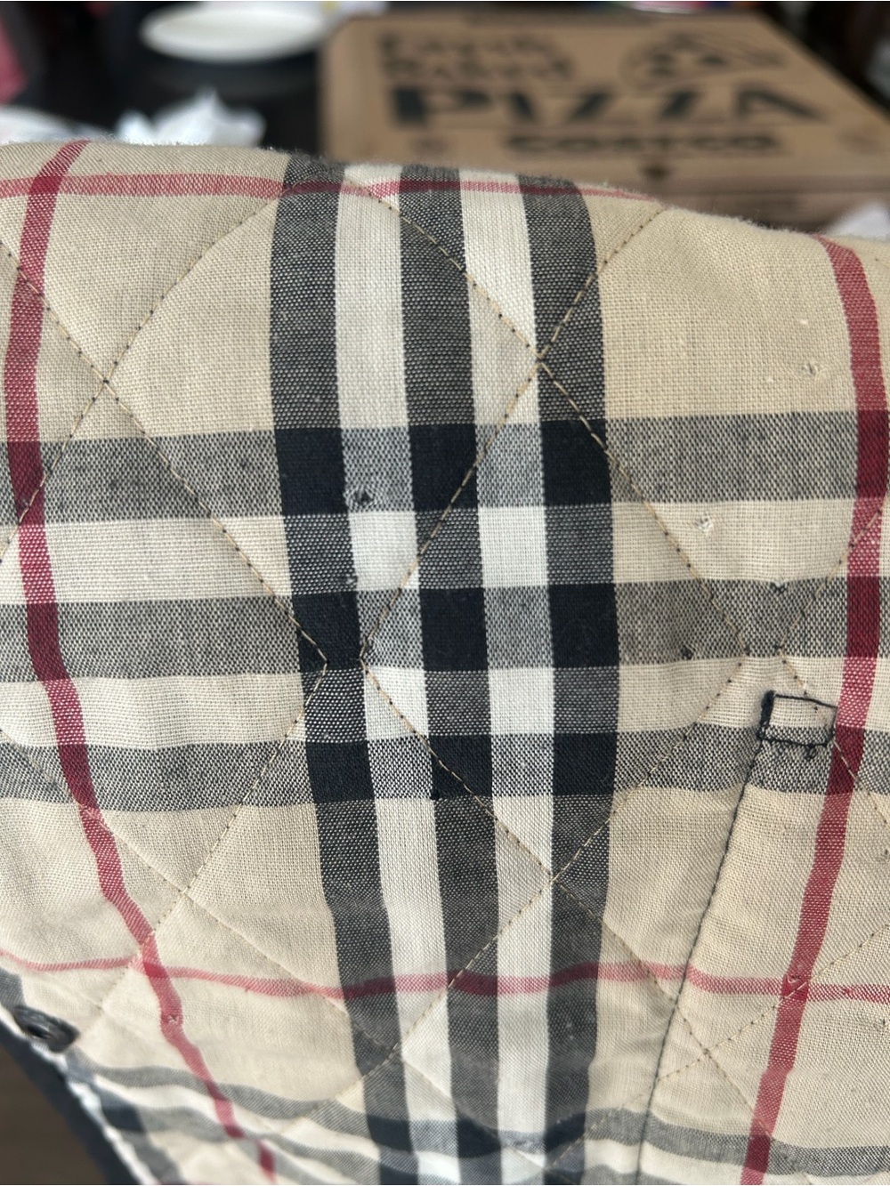 Burberry Black Quilted Utility Jacket with Signature Check Lining - Picture 6 of 8